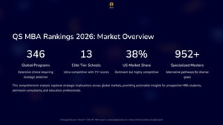 Strategic Ranking QS MBA Rankings 2026 Strategic Analysis: Global Trends, Ranking ...