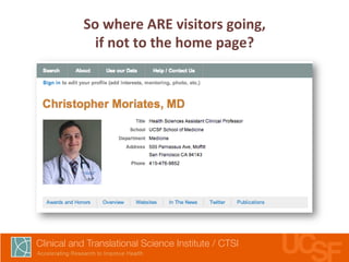 So 
where 
ARE 
visitors 
going, 
if 
not 
to 
the 
home 
page? 
 