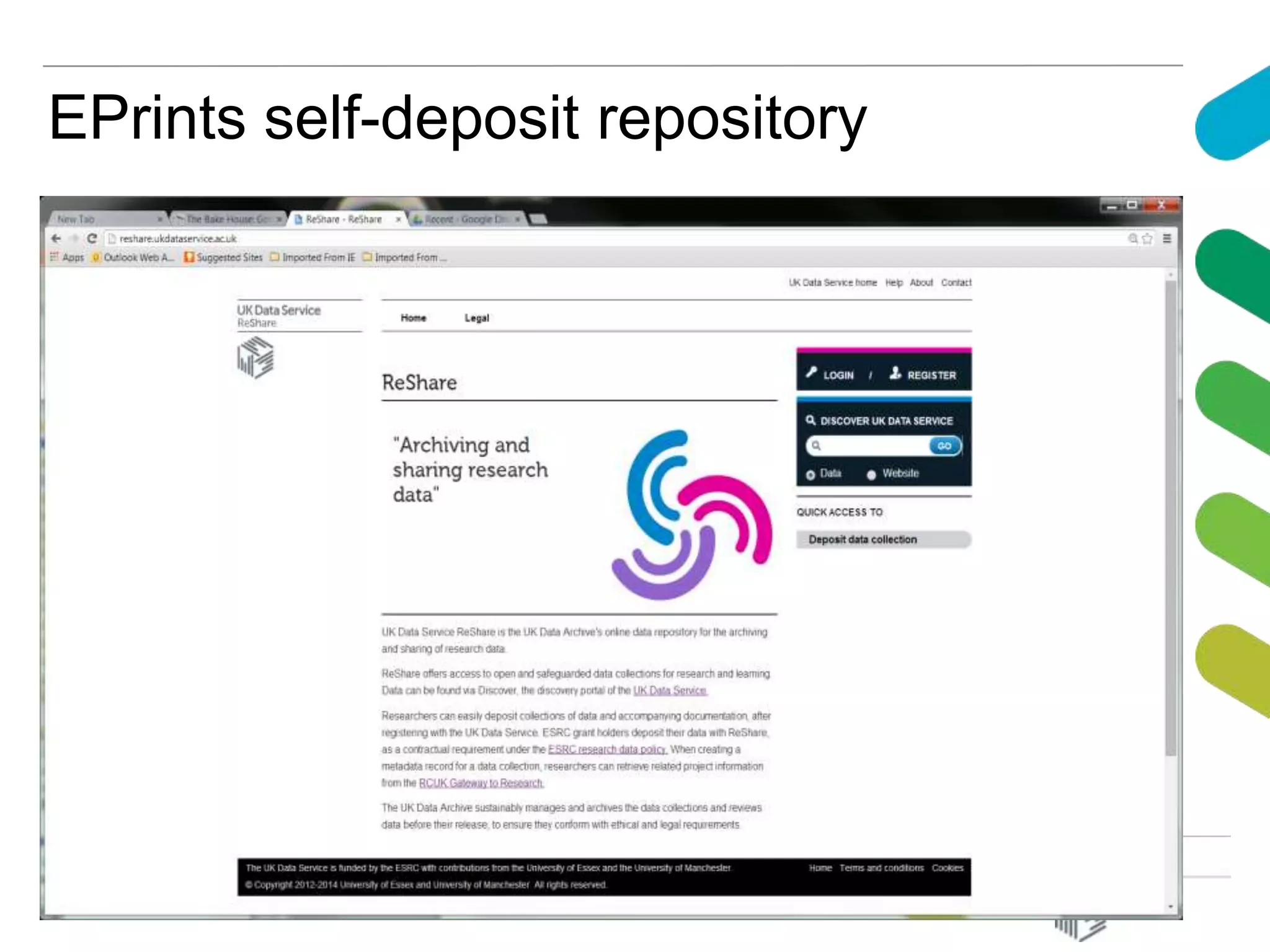 EPrints self-deposit repository
 