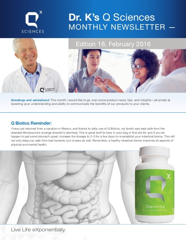 Q Sciences Monthly Newsletter by Dr. K EMPowerplus Q96 side effects