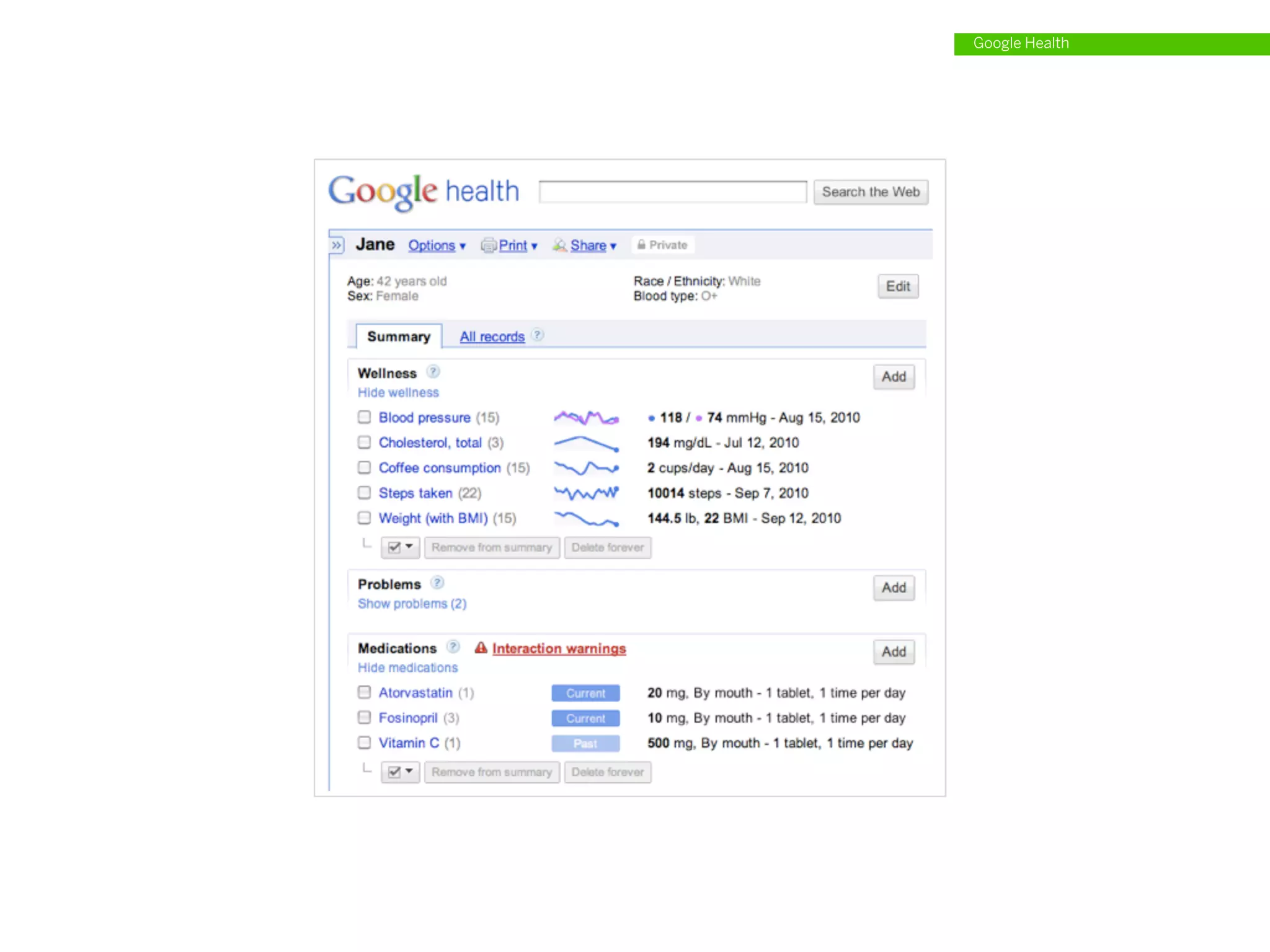 Google Health
 