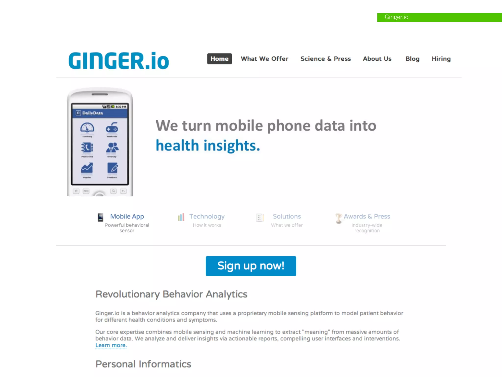 Ginger.io
 