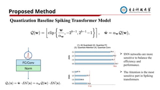 quantized spike driven transformer presentation | PPTX