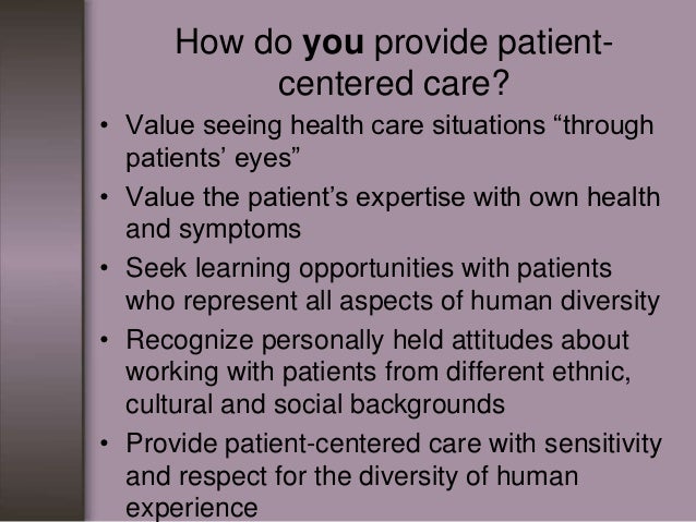 Essay on patient centered care