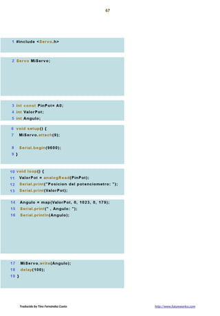 Proyecto 05 67
Indicador del estado de ánimo
Traducido by Tino Fernández Cueto http://www.futureworkss.com
 