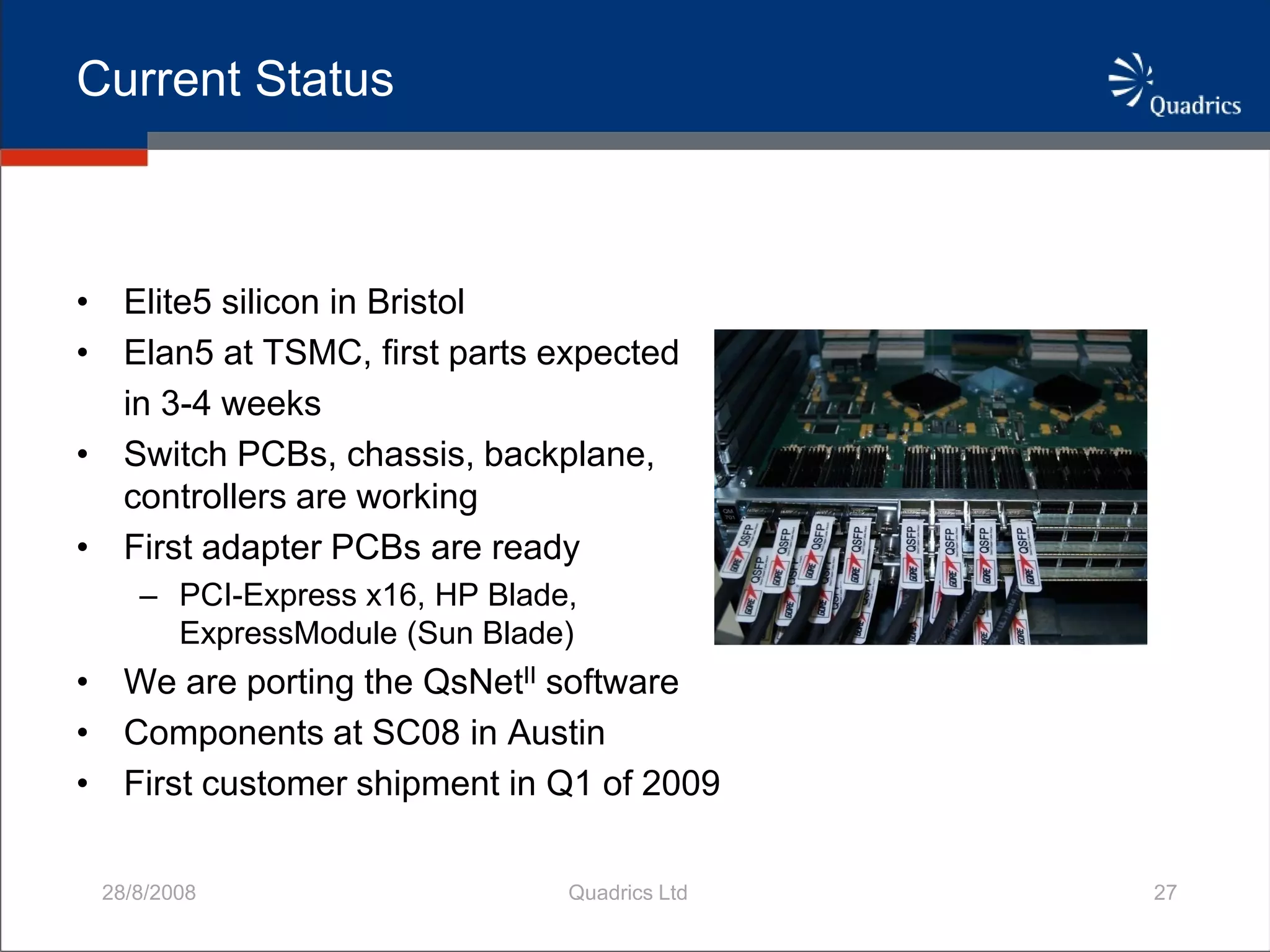 QsNetIII Adaptively Routed Network For HPC