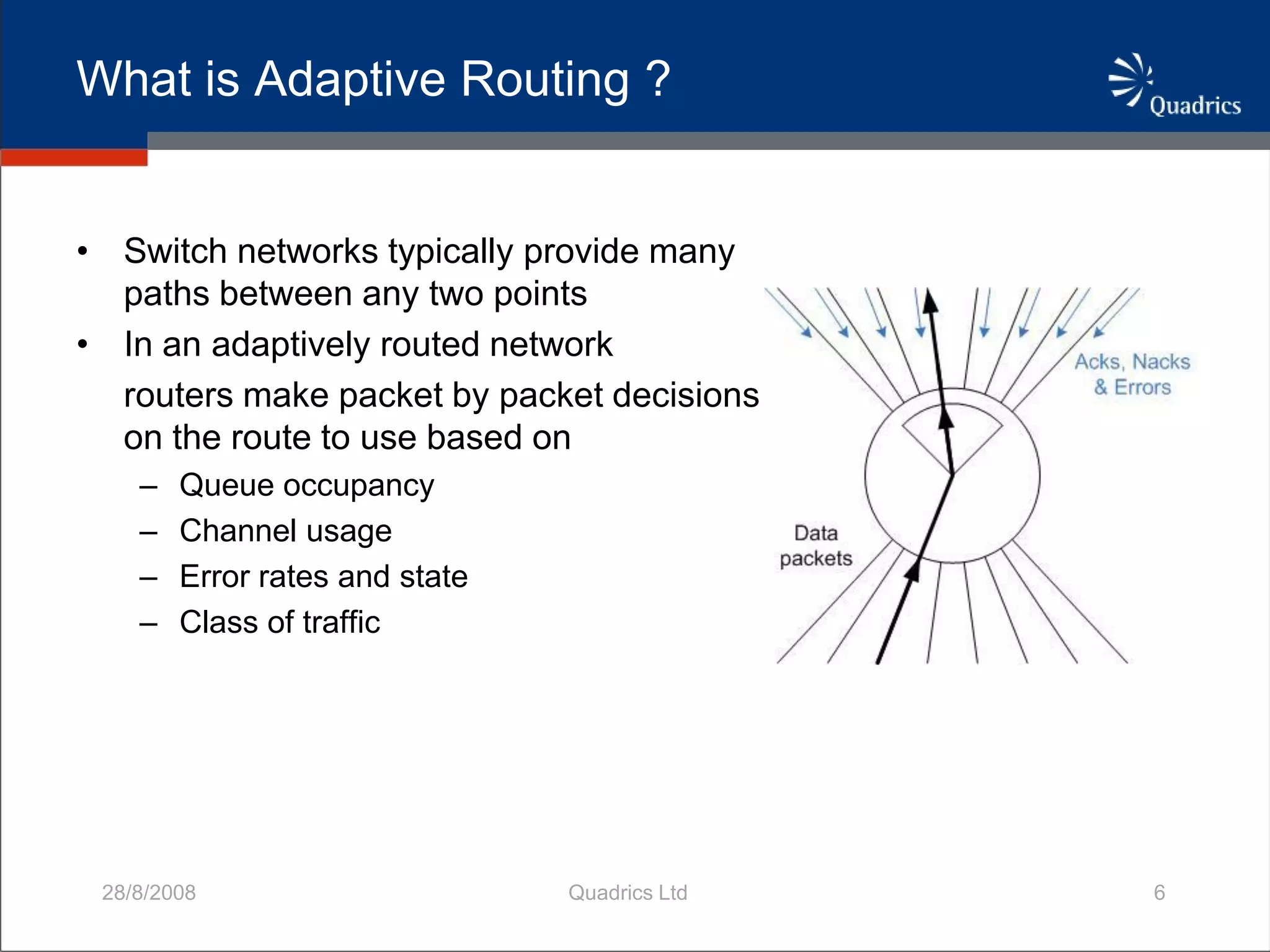 QsNetIII Adaptively Routed Network For HPC