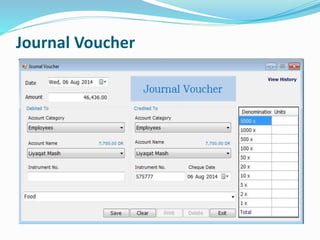 Journal Voucher
 