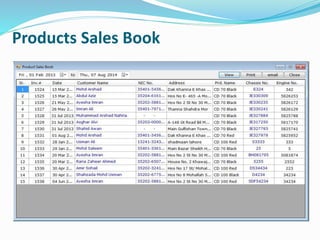 Products Sales Book
 