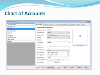 Chart of Accounts
 
