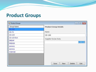 Product Groups
 