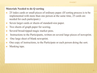 Quantity Sort Form Q sort | PDF