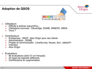 QSOS 2.0 Solutions Linux 2009