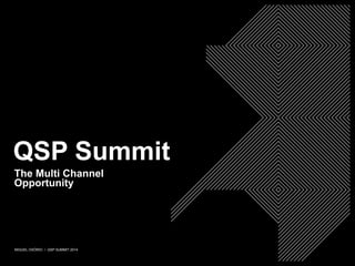MIGUEL OSÓRIO / QSP SUMMIT 2014
QSP Summit
The Multi Channel
Opportunity
 