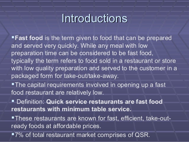 Ready Prepared Food Service Definition Ready Prepared Food Service Definition