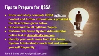 Qssa Routine Qlik Sense System Administrator (QSSA) Exam Syllabus Topics ,Sample ...