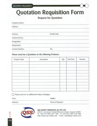 Qss product catalogue 2 nd edition