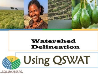 Watershed
Delineation
Using QSWAT
 