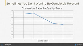 Sometimes You Don’t Want to Be Completely Relevant
@bgTheoryAdAlysis
 
