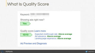 @bgTheoryAdAlysis
What Is Quality Score
 