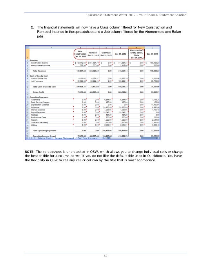 quickbooks financial report writer quickbooks financial report writer