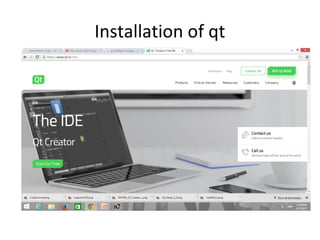 Installation of qt
 