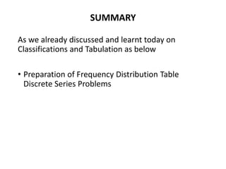 Frequency Distribution Table 2 | PPTX