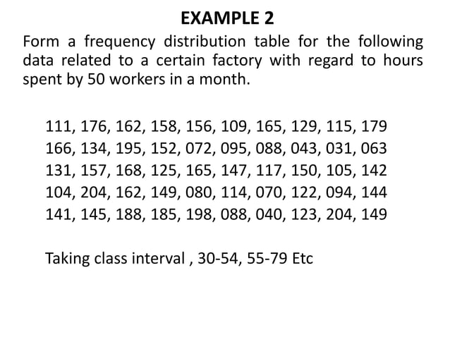 frequency distribution table 5 | PPT