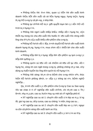 · Phßng ®iÒu ®é: ®«n ®èc, quan s¸t tiÕn ®é s¶n xuÊt kinh 
doanh ®iÒu tiÕt s¶n xuÊt cã sè liÖu hμng ngμy, hμng tuÇn, hμng 
th¸ng ®Ó c«ng ty cã ph¬ng ¸n kÞp thêi. 
· Phßng tμi chÝnh kÕ to¸n: gi¶i quyÕt toμn bé c¸c vÊn ®Ò vÒ 
h¹ch to¸n hμng n¨m. 
· Phßng ®èi ngo¹i xuÊt nhËp khÈu: nhËp vËt t hμng ho¸ cÇn 
thiÕt mμ trong níc cha s¶n xuÊt ®îc hoÆc ®· s¶n xuÊt ®îc nhng chÊt 
lîng cha ®¹t yªu cÇu xuÊt khÈu s¶n phÈm cña c«ng ty. 
· Phßng kÕ ho¹ch vËt t: lËp, tr×nh duyÖt kÕ ho¹ch s¶n xuÊt kinh 
doanh hμng th¸ng, hμng n¨m, mua s¾m vËt t thiÕt bÞ cho s¶n xuÊt 
kinh doanh. 
· Phßng tiÕp thÞ b¸n hμng: tiÕp thÞ s¶n phÈm vμ lμm c«ng t¸c 
tiÕp thÞ qu¶ng c¸o. 
· Phßng qu©n sù b¶o vÖ: cã nhiÖm vô b¶o vÖ tμi s¶n, vËt t 
hμng ho¸ còng nh con ngêi trong c«ng ty, phßng chèng ch¸y næ, x©y 
dùng vμ huÊn luyÖn lùc lîng d©n qu©n tù vÖ hμng n¨m. 
· Phßng ®êi sèng: kh¸m ch÷a bÖnh cho c«ng nh©n viªn, thùc 
hiÖn kÕ ho¹ch phßng dÞch, s¬ cÊp c¸c trêng tai n¹n, bÖnh nghÒ 
nghiÖp… 
Qu¸ tr×nh s¶n xuÊt c¸c s¶n phÈm cña C«ng ty Cao su Sao vμng 
®îc tæ chøc ë 4 xÝ nghiÖp s¶n xuÊt chÝnh, chi nh¸nh cao s Th¸i 
B×nh, nhμ m¸y pin, cao su Xu©n Hoμ vμ mét sè xÝ nghiÖp phô trî. 
· XÝ nghiÖp cao su sè 1: chuyªn s¶n xuÊt s¨m lèp xe m¸y, b¨ng 
t¶i, gio¨ng cao su, d©y curoa, cao su chèng ¨n mßn, èng cao su… 
· XÝ nghiÖp cao su sè 2: chuyªn s¶n xuÊt lèp xe c¸c lo¹i, ngoμi 
ra cßn cã ph©n xëng s¶n xuÊt tanh xe ®¹p. 
· XÝ nghiÖp cao su sè 3: chuyªn s¶n xuÊt c¸c lo¹i s¨m xe ®¹p. 
8 
 