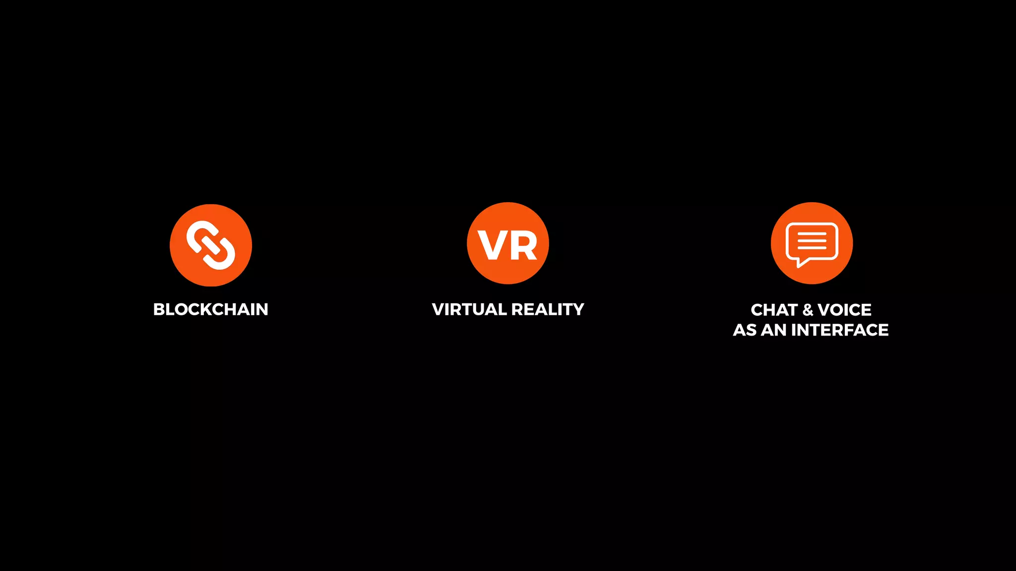 VR
BLOCKCHAIN VIRTUAL REALITY CHAT & VOICE
AS AN INTERFACE
 