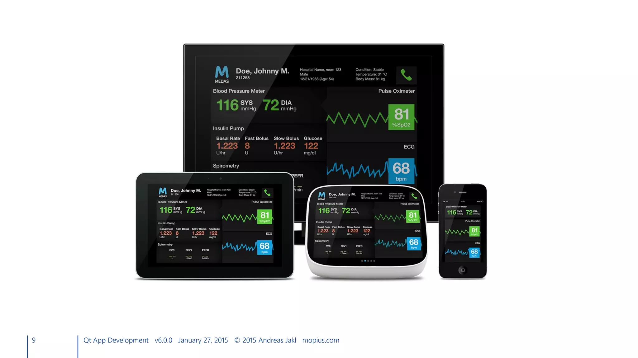 9 Qt App Development v6.0.0 January 27, 2015 © 2015 Andreas Jakl mopius.com
 