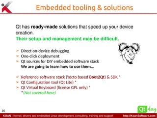 Run Qt on Linux embedded systems using Yocto | PDF