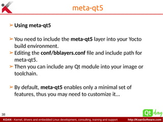 Run Qt on Linux embedded systems using Yocto | PDF
