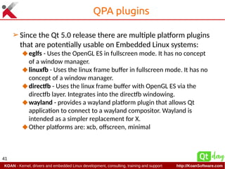Run Qt on Linux embedded systems using Yocto | PDF