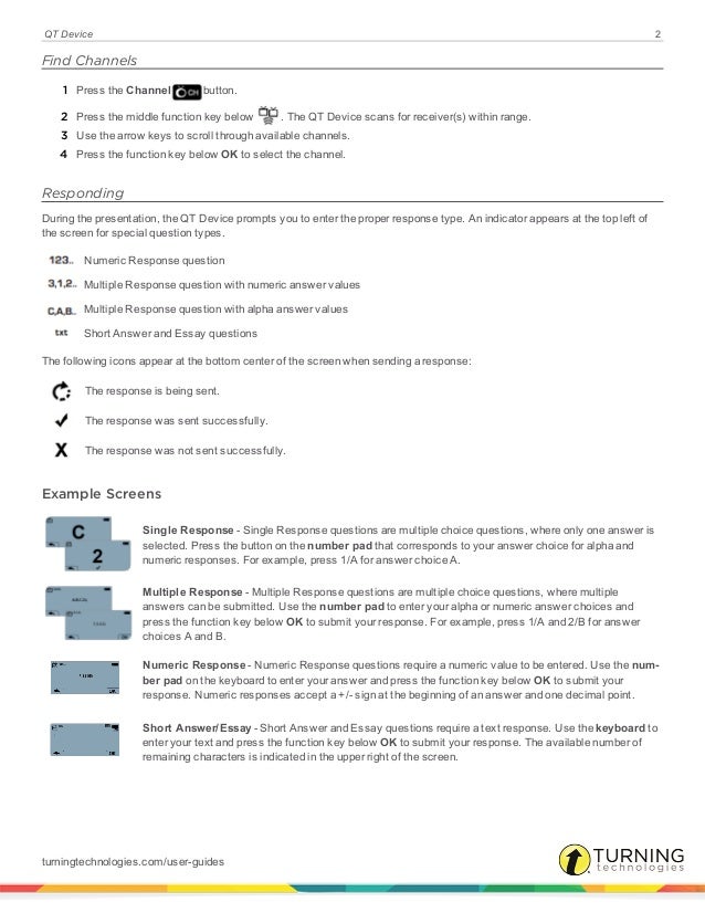 Qt device user guide