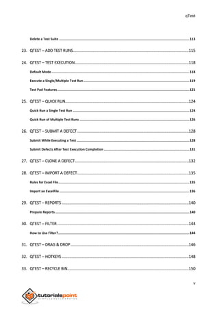 Qtest Defect Qtest tutorial | PDF