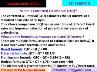 Approach to a patient with QTc interval abnormality in ECG | PPSX