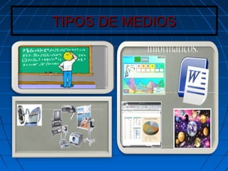TIPOS DE MEDIOSTIPOS DE MEDIOS
 