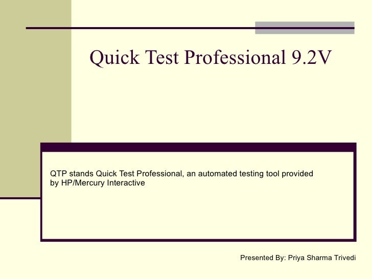 automation qtp tool test Qtp automation qtp tool test Qtp