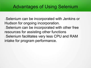 Qtp vs selenium Process | PPT