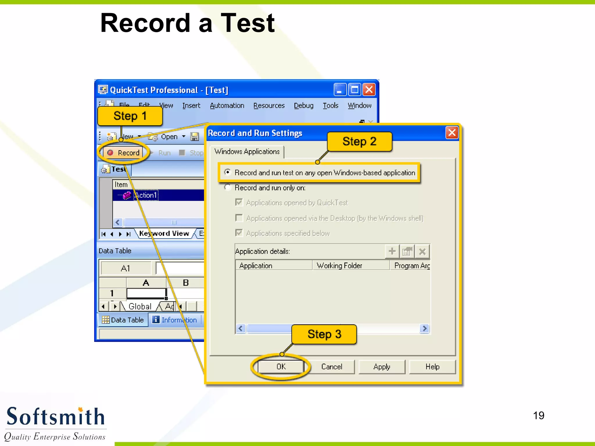 Record a Test 