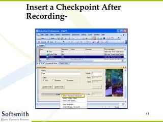 Insert a Checkpoint After Recording- 