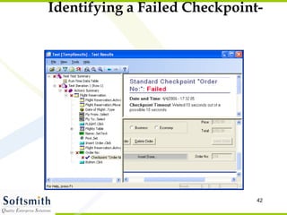 Identifying a Failed Checkpoint- 