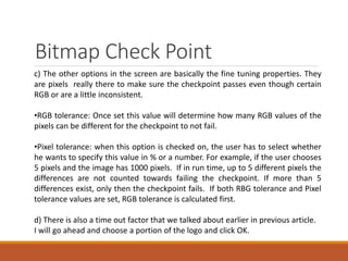 Qtp check points | PPTX