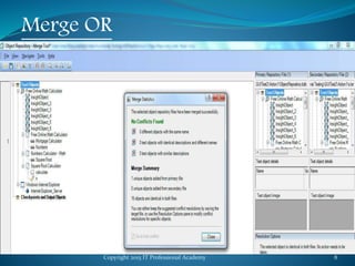 Copyright 2015 IT Professional Academy 8
Merge OR
 