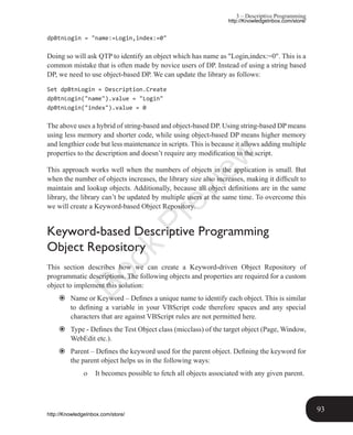QTP Descriptive Programming Unplugged Book | PDF