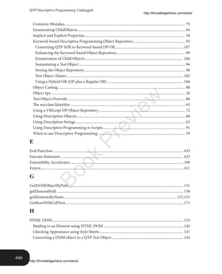 QTP Descriptive Programming Unplugged Book | PDF