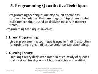 Quantitative Techniques - Introductions PPT.pptx