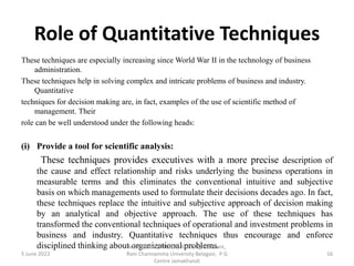 Quantitative Techniques - Introductions PPT.pptx