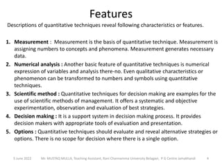 Quantitative Techniques - Introductions PPT.pptx